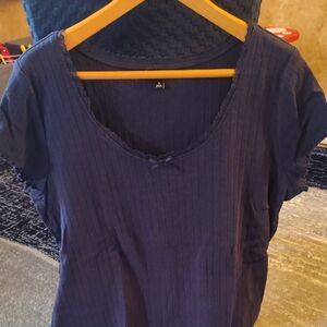 Torrid Dark Blue Short Sleeve Top. I Have 2 Same Condition